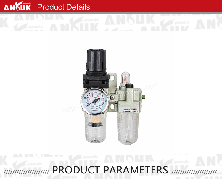 Pneumatische Luft-Wasser-Öl-Steuerventil-Manometer-Filter-Regler-Kombination 